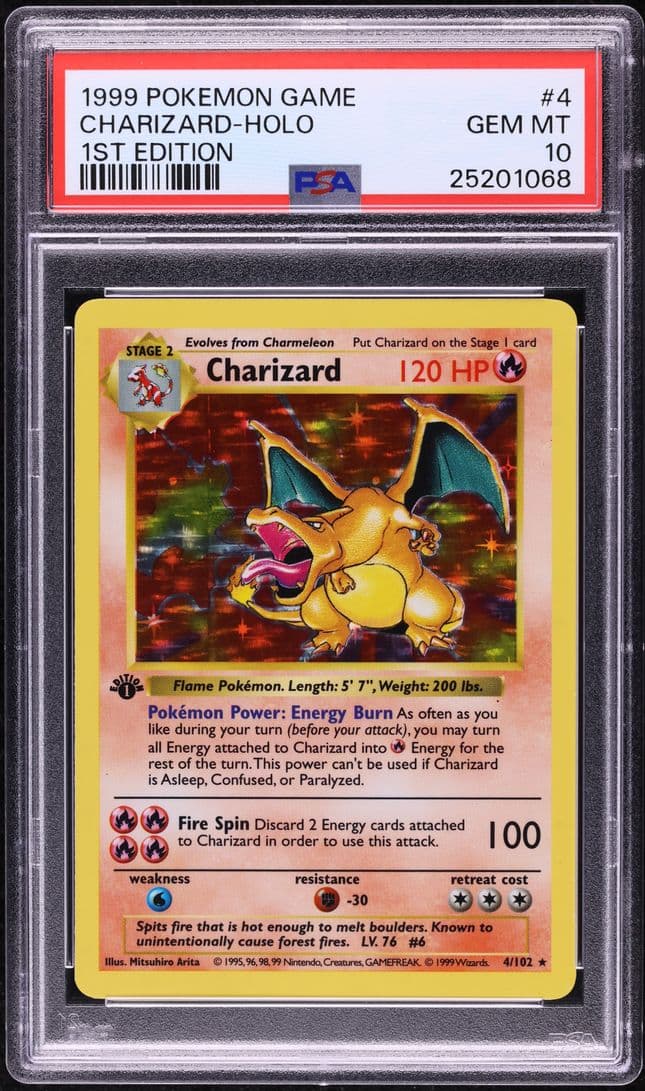 Base Set Charizard Holo (1st Ed Shadowless)